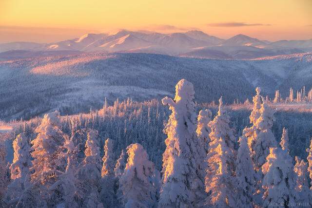 A frigid morning along the famed Dalton Highway, Interior Alaska