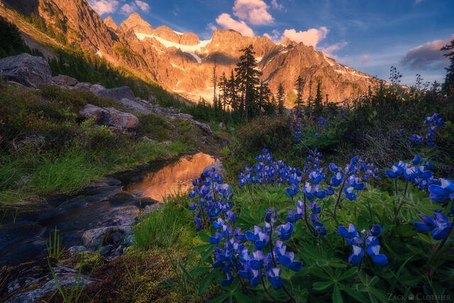 Mount Shuksan at sunset, Mount Baker Wilderness, Washington