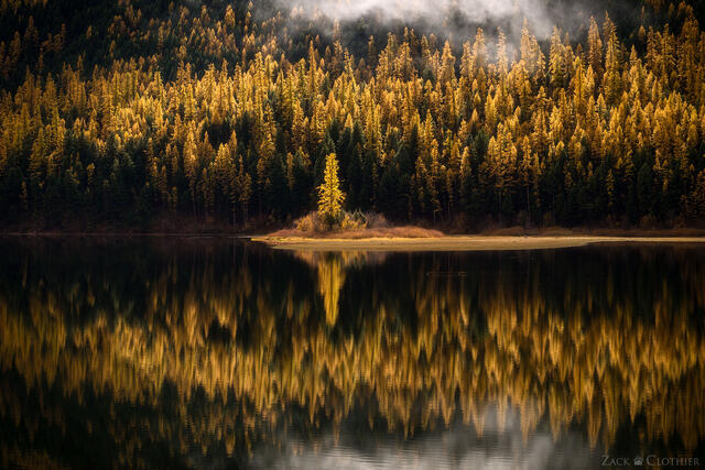Autumn on Salmon Lake in the Seeley-Swan Valley, Montana