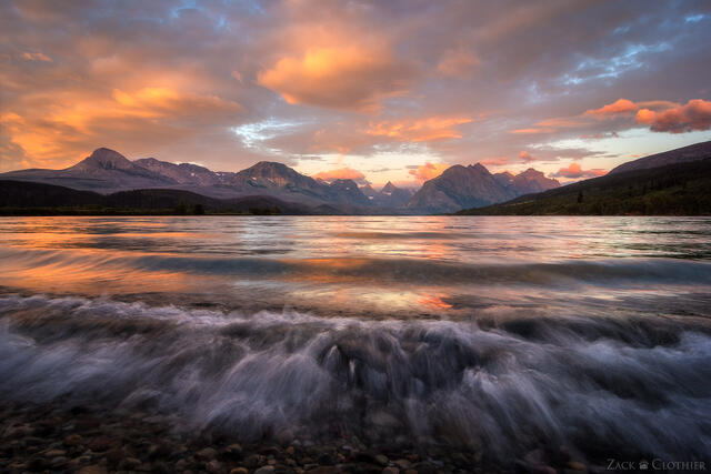 Saint Mary Lake sunrise, Glacier National Park, Montana