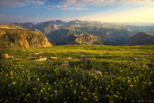 Beartooth Mountains at dawn, Wyoming