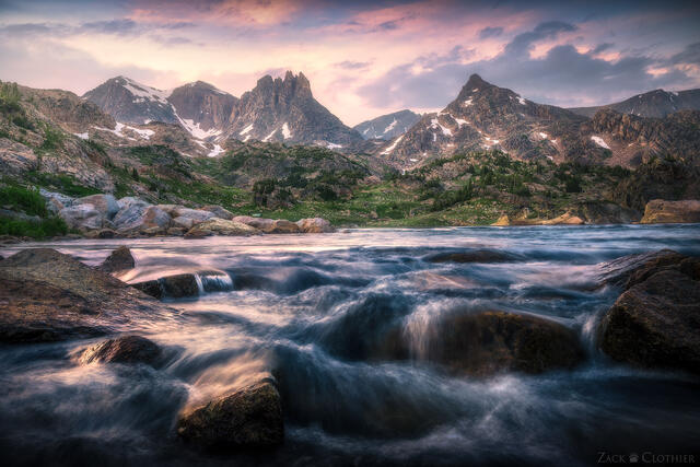 Granite Peak sunset, Absaroka-Beartooth Wilderness, Montana