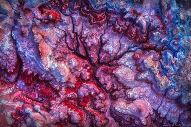 Abstract of colorful badlands in Utah