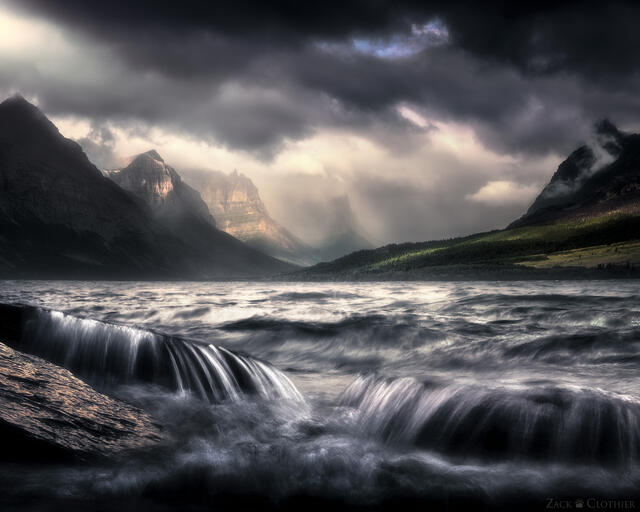 Saint Mary Lake morning storm, Glacier National Park, Montana