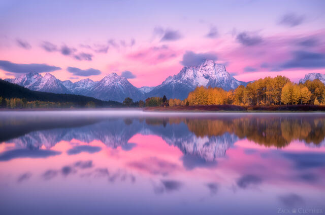 Oxbow Bend in autumn, Grand Teton National Park, Wyoming