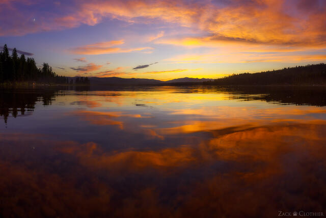 Placid Lake summer sunset, Seeley-Swan Valley, Montana