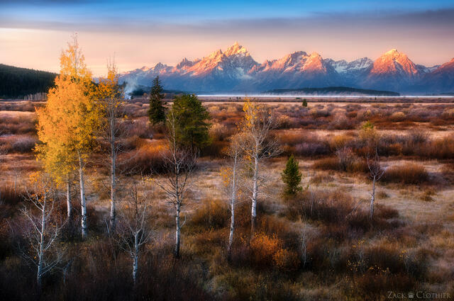 Willow Flats sunrise, Grand Teton National Park, Wyoming