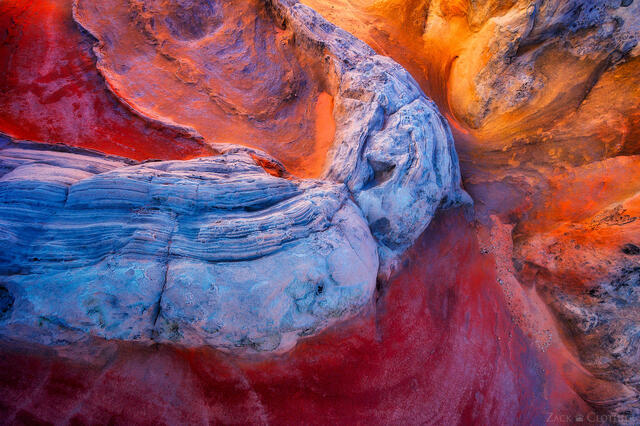 Colorful sandstone shapes, Vermillion Cliffs, Arizona