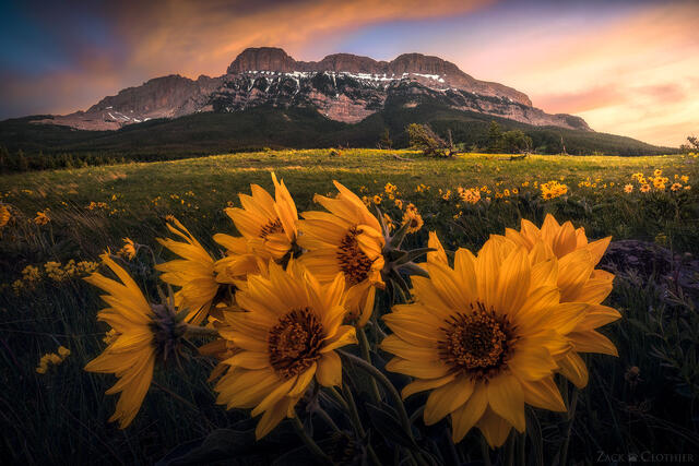 Rocky Mountain Front sunset, central Montana