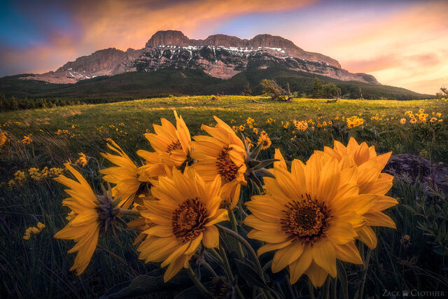 Rocky Mountain Front sunset, central Montana