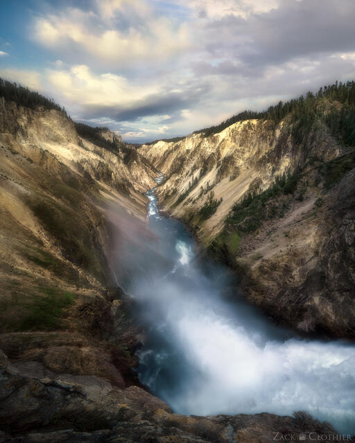 Brink of Lower Falls, Yellowstone National Park, Wyoming